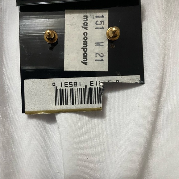 Never worn. Vintage Monet Pierced Earrings 14k Gold posts - Picture 2 of 2